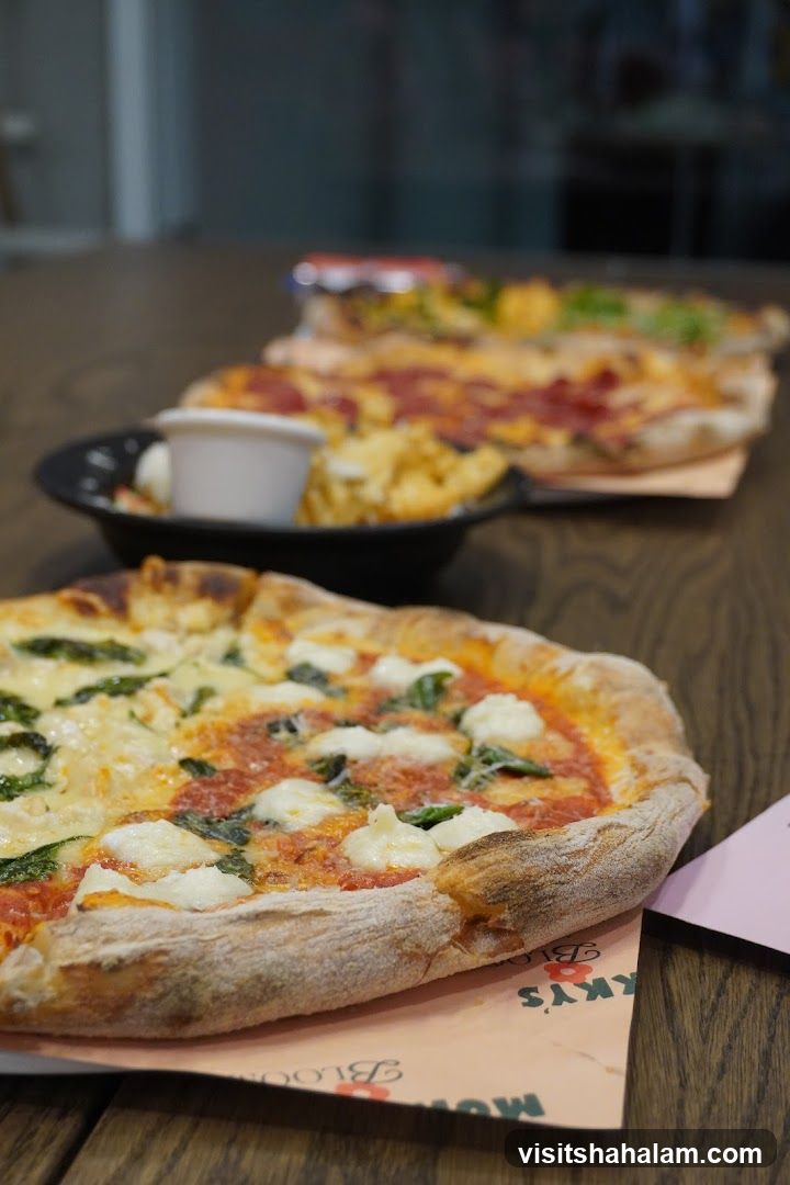 Pizzas on a Table