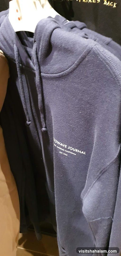 Navy Hoodie with Text