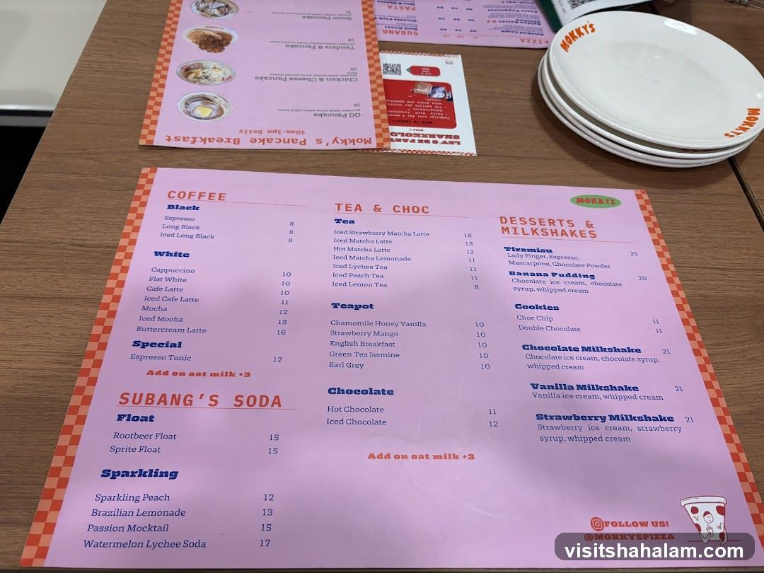 Mokky's Menu