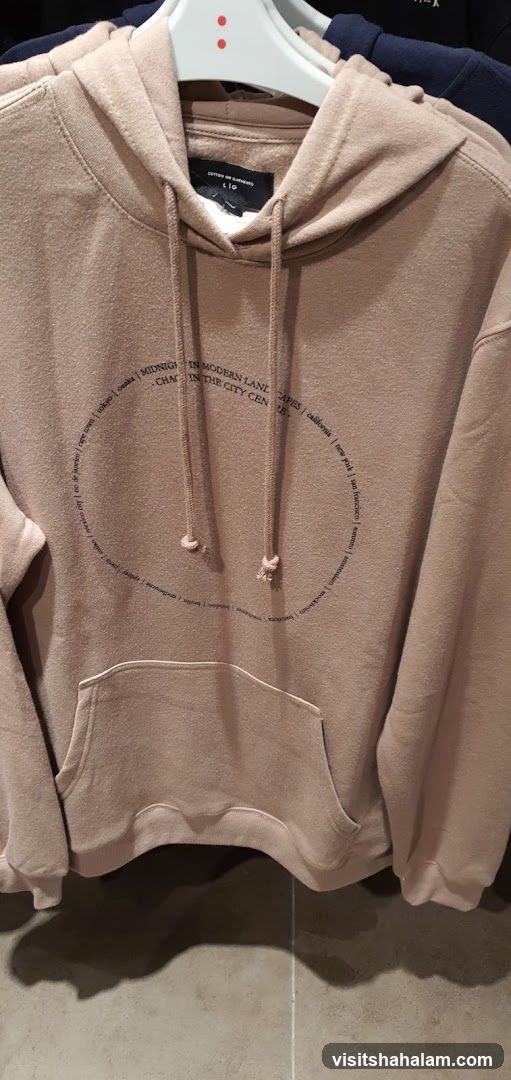 Hoodie with text graphic