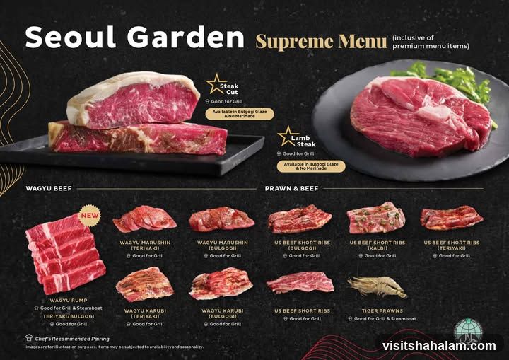 Seoul Garden Supreme Menu