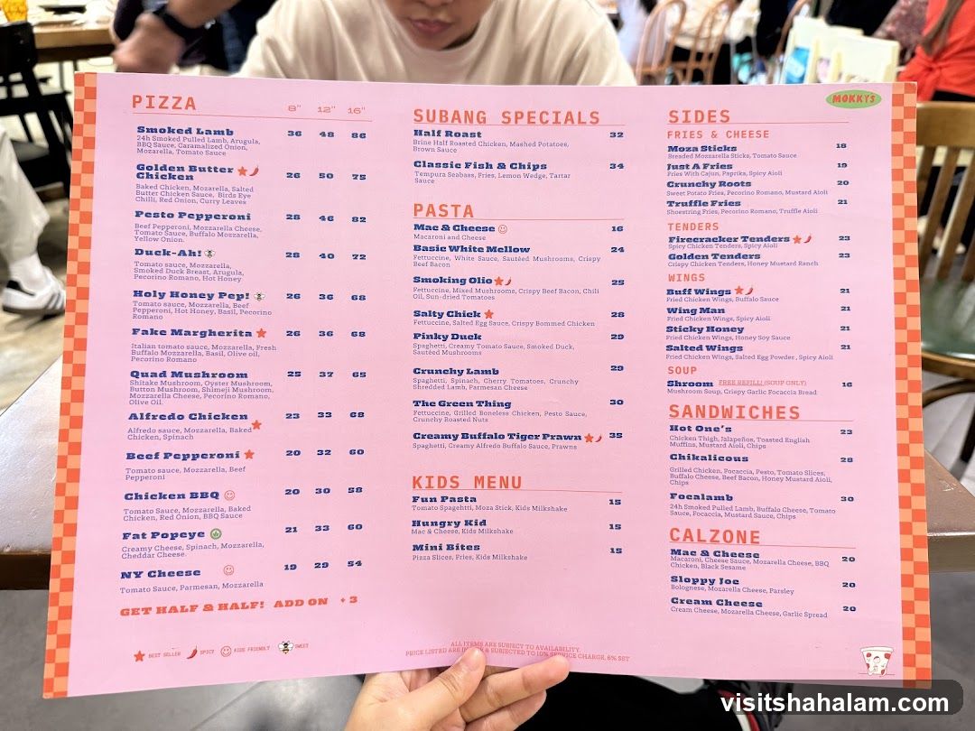 MOKKYS MENU