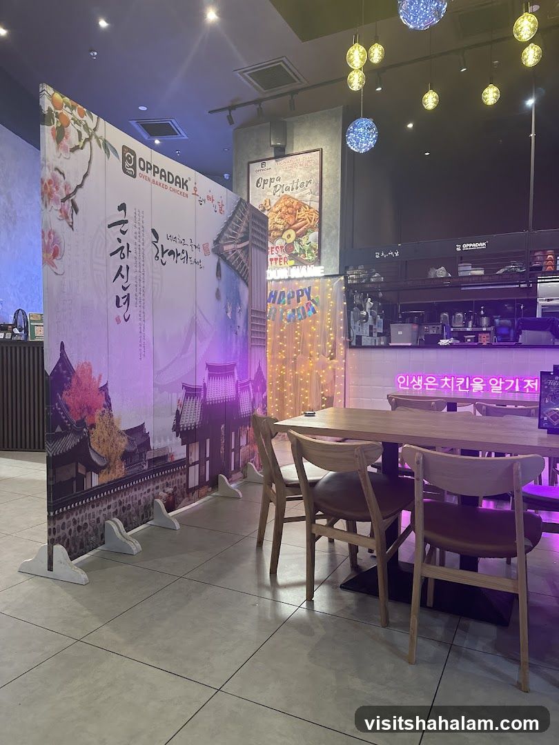 Restaurant Interior with Korean Theme