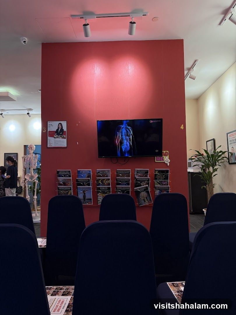 Waiting Area with Anatomical Display