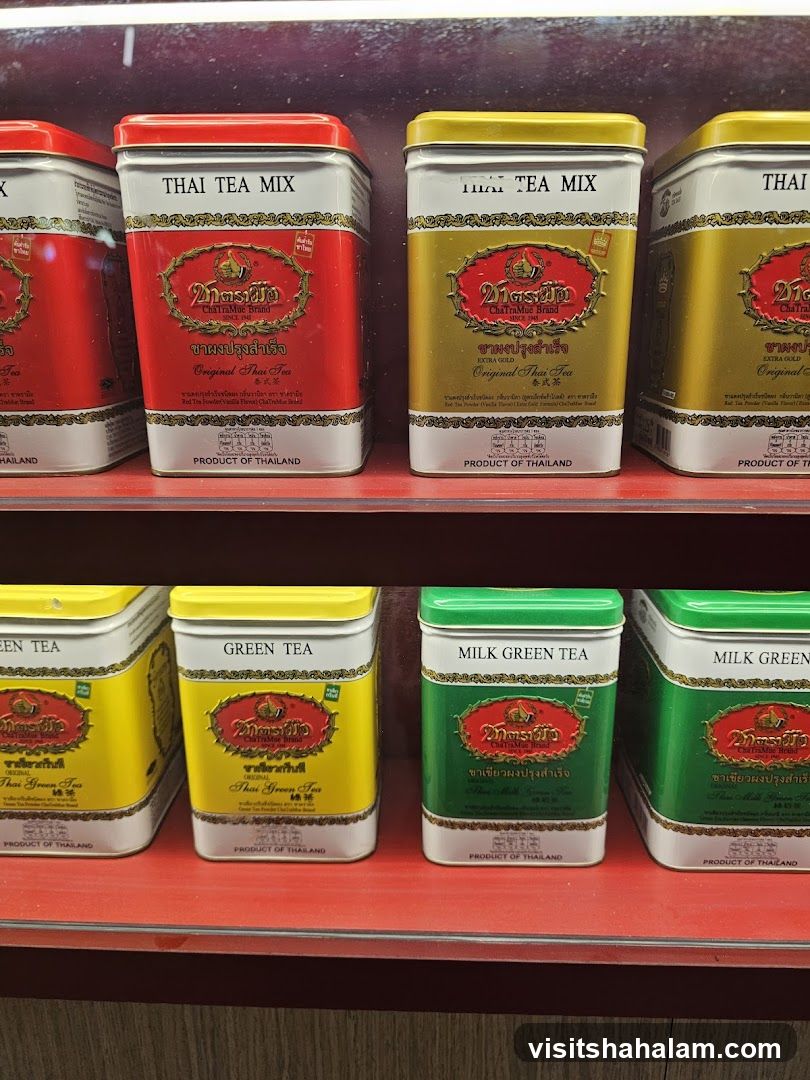 Assortment of Thai Teas