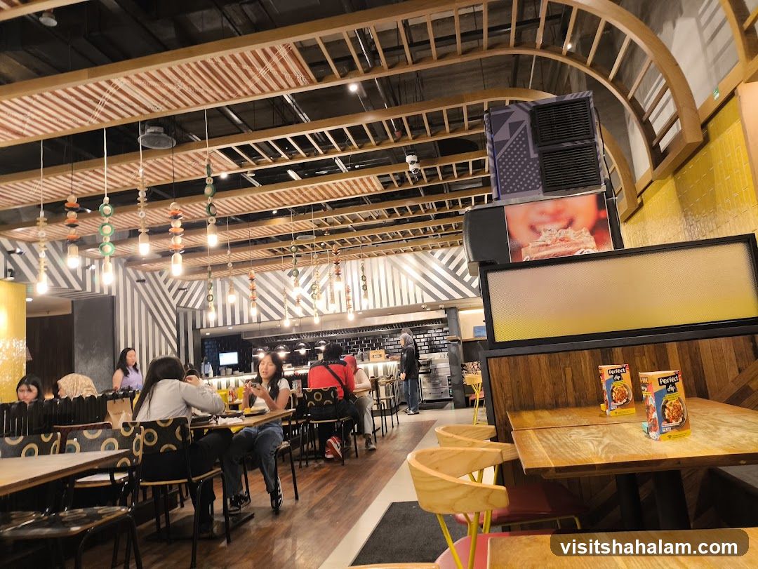 Restaurant Interior with Diners