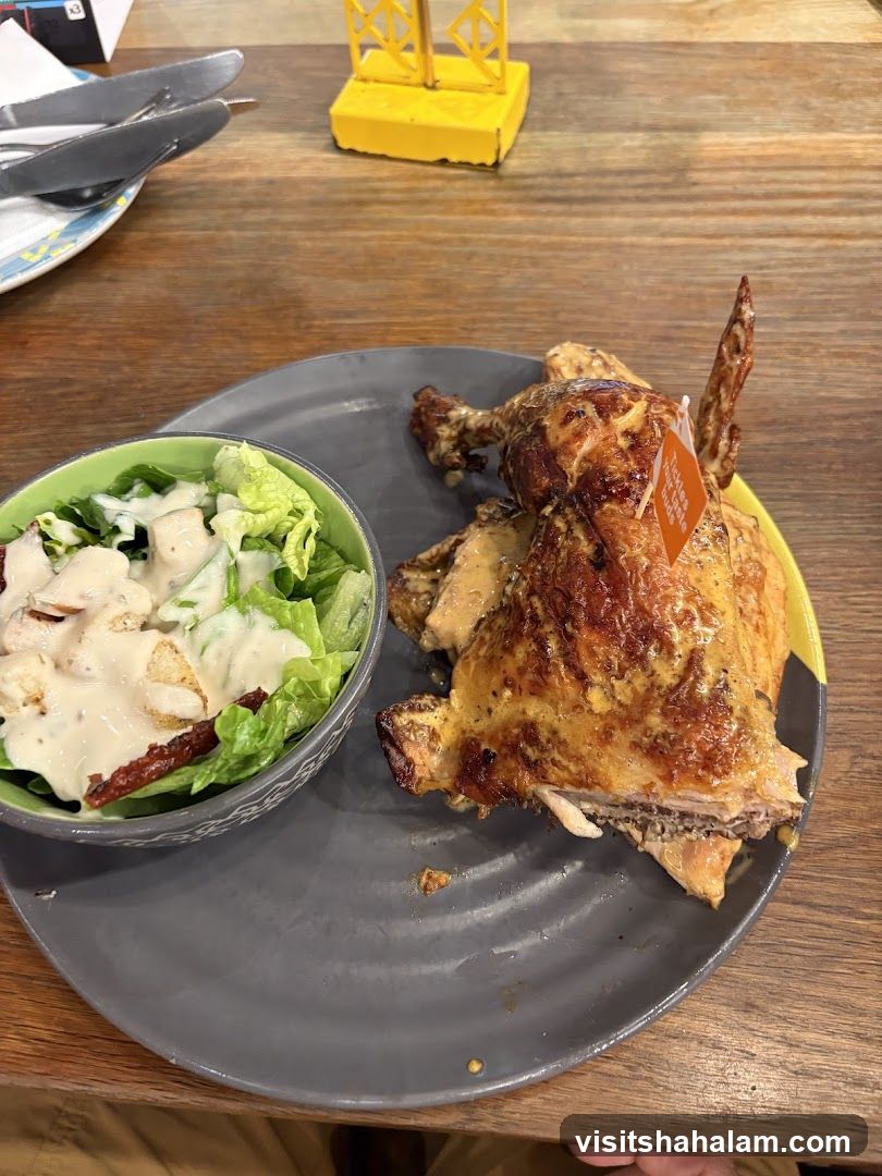 Roasted Chicken and Salad