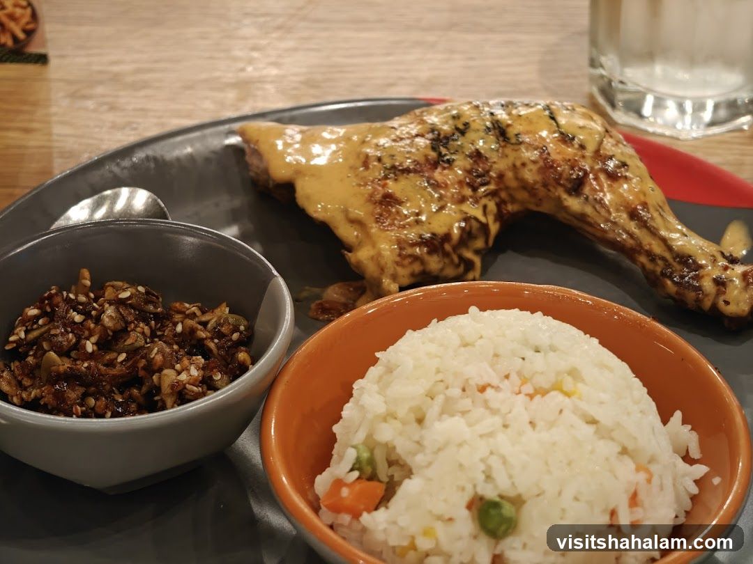 Chicken Leg with Rice and Toppings