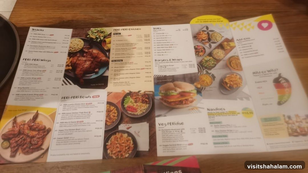 Nando's Menu