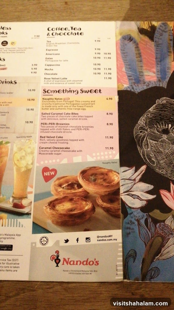 Nando's Menu