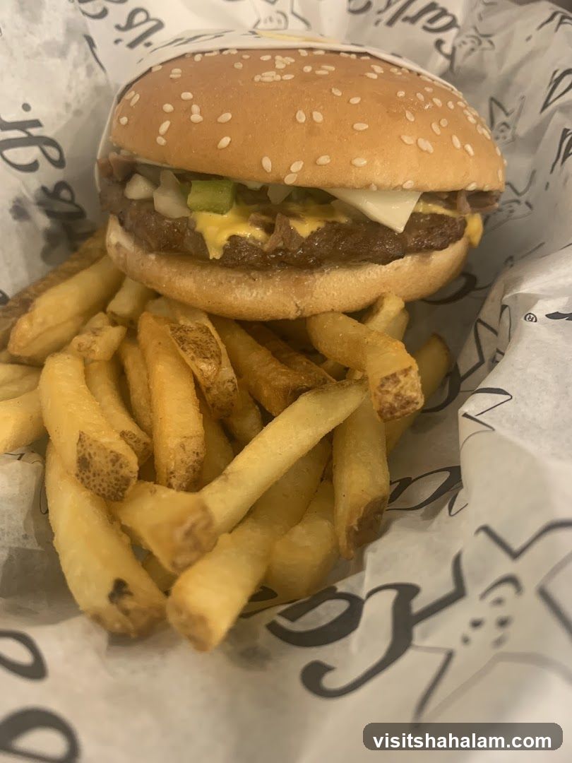 Burger and Fries