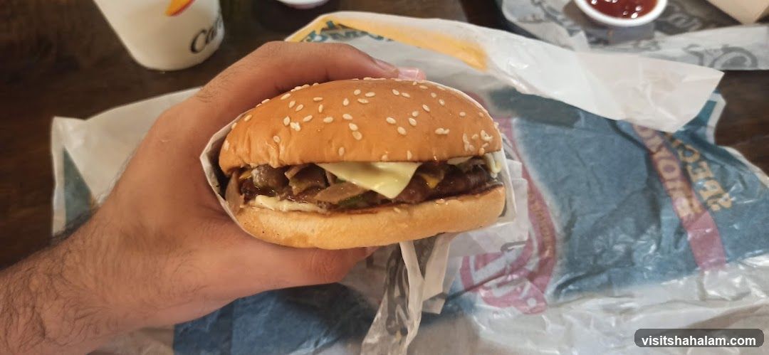 Burger with Cheese and Mushrooms
