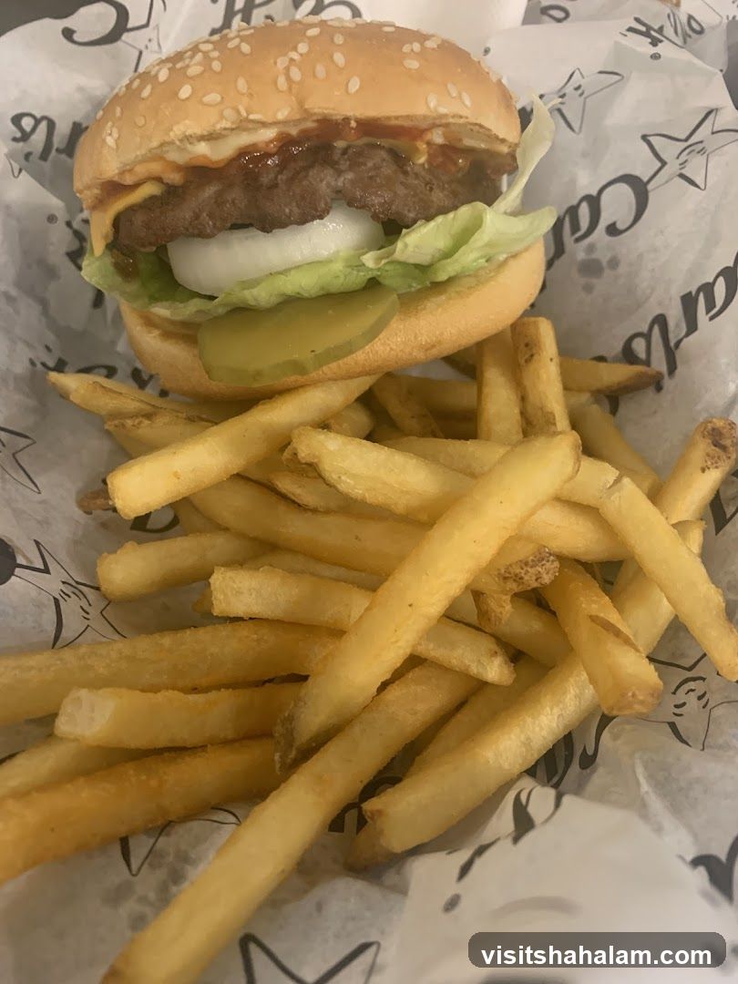 Burger and Fries