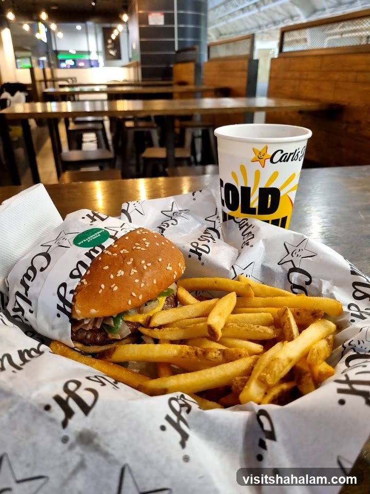 Carl's Jr. Burger and Fries