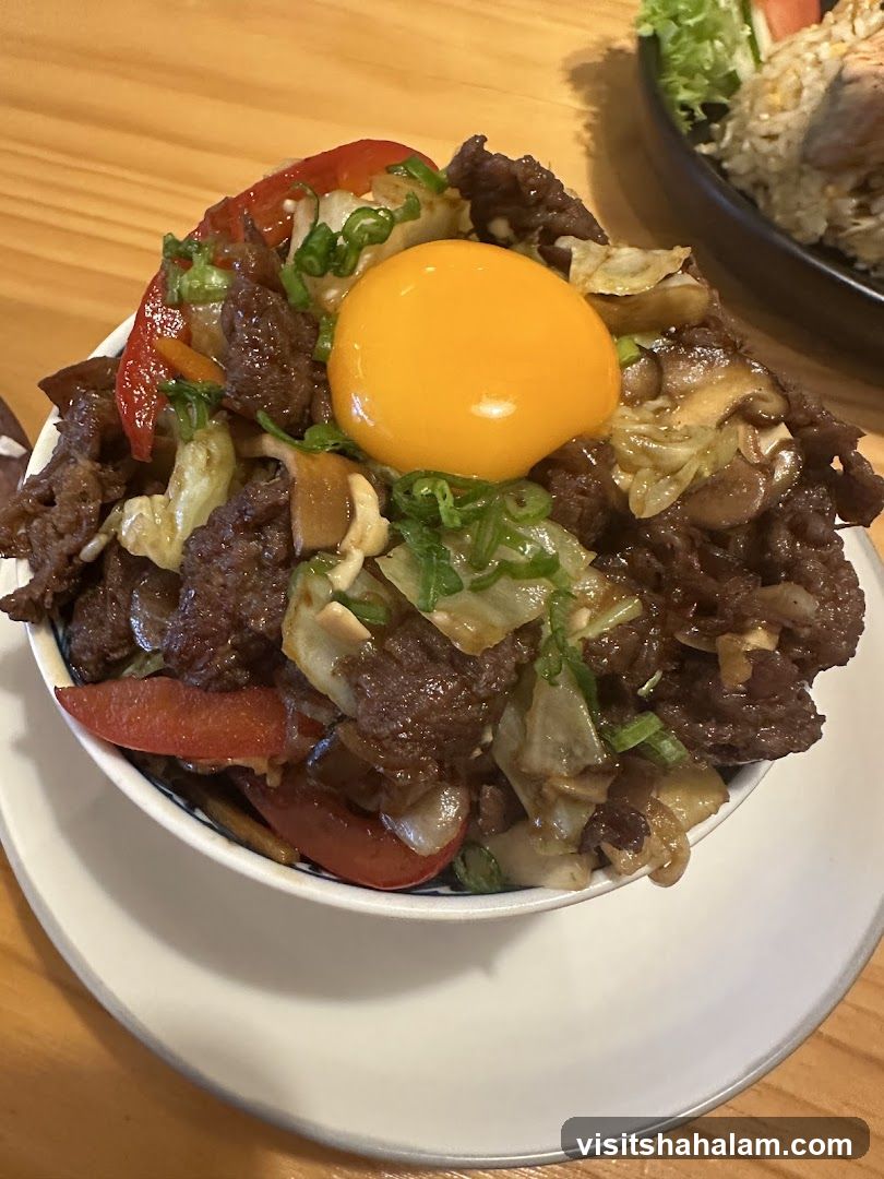 Beef and Egg Bowl
