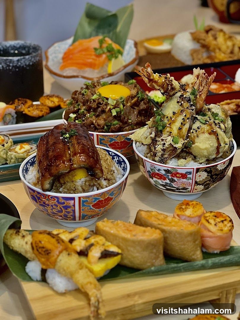 Assortment of Japanese Dishes
