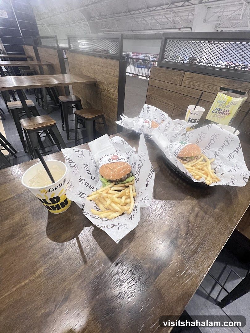 Burgers and Fries at Carl's Jr.