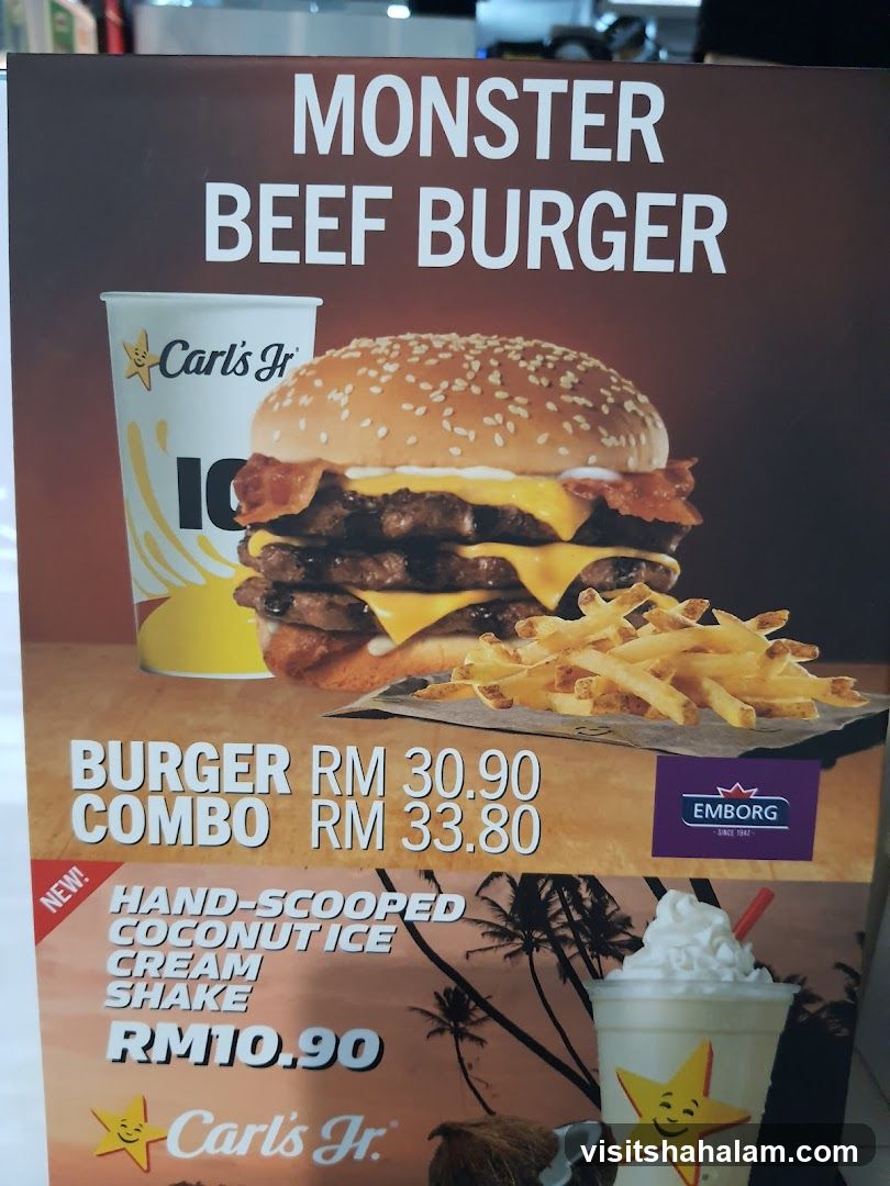 Carl's Jr. Monster Beef Burger Advertisement