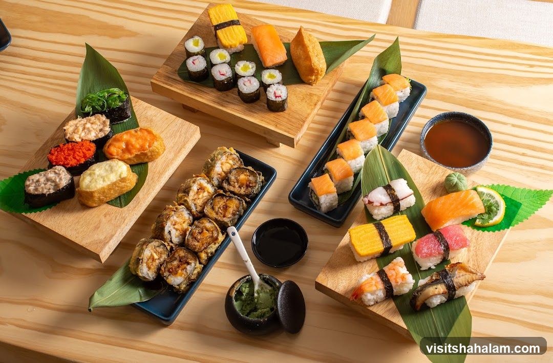 Assortment of Sushi and Rolls