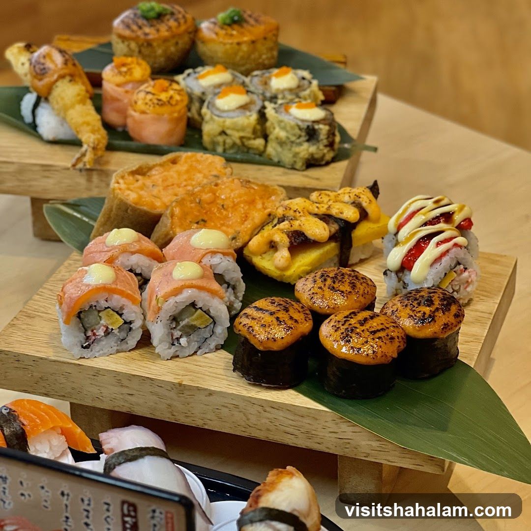 Assortment of Sushi Dishes