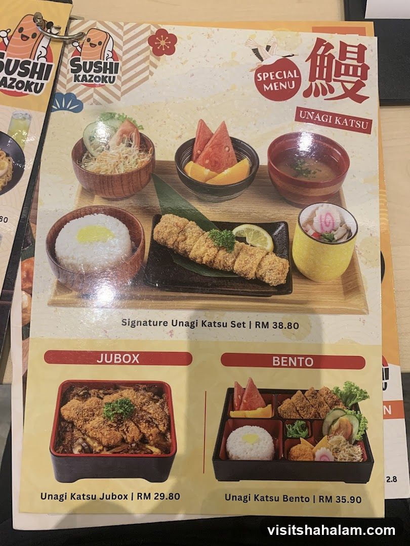 Sushi Kazoku Menu
