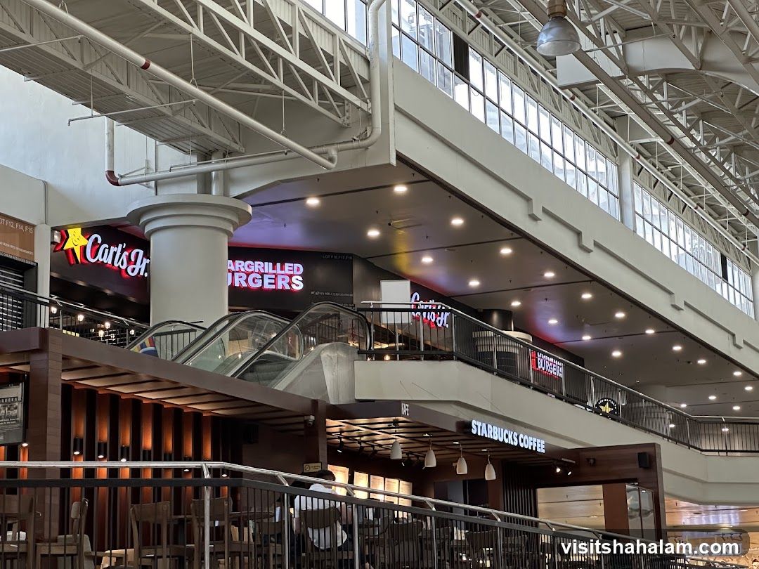 Mall Food Court with Carl's Jr. and Starbucks