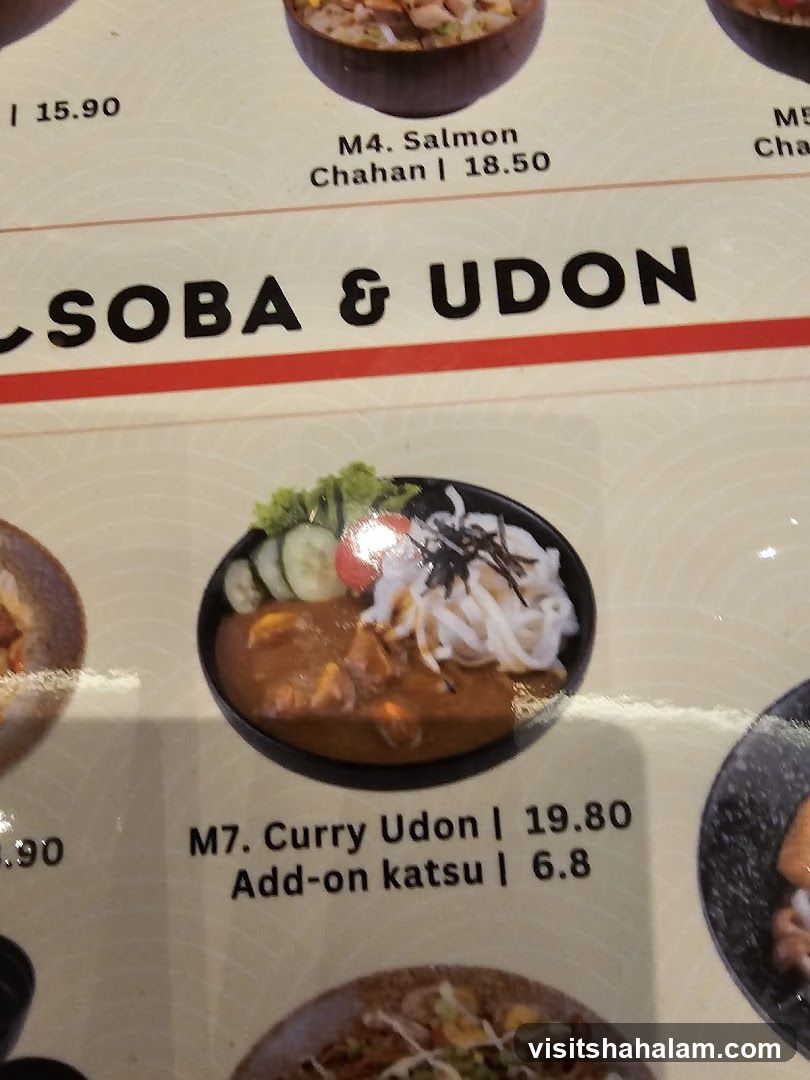Soba & Udon Menu