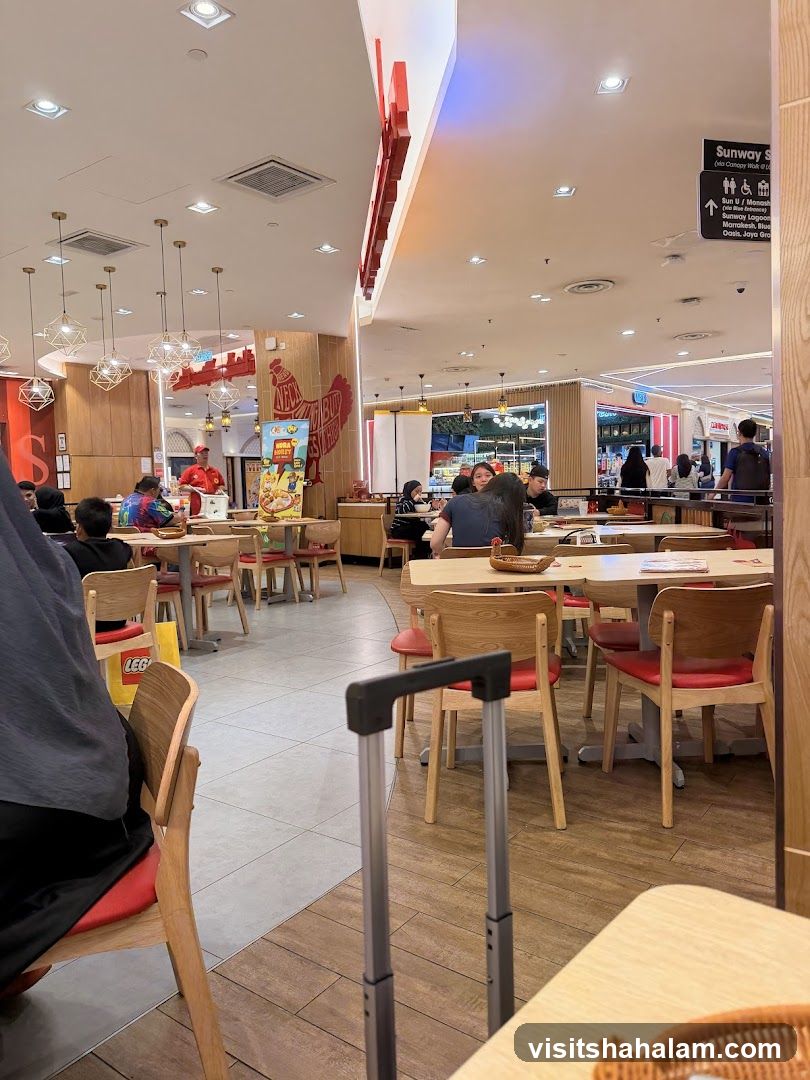 Restaurant Interior with Diners