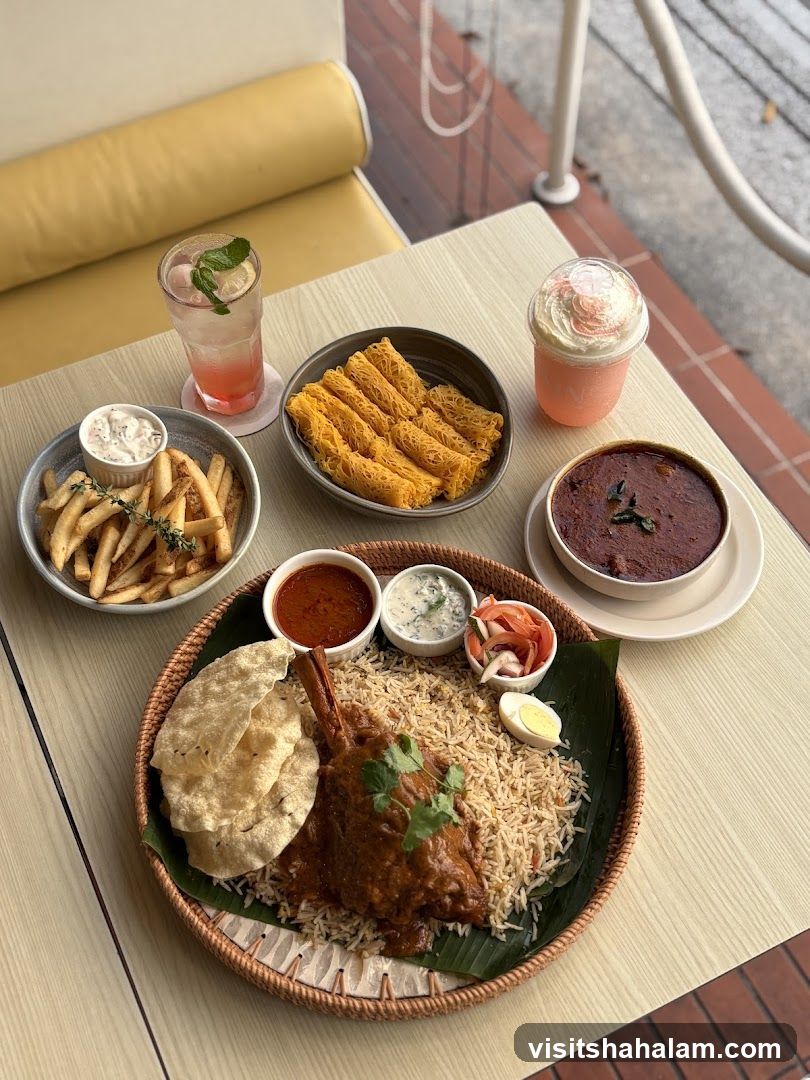 Indian Meal with Drinks