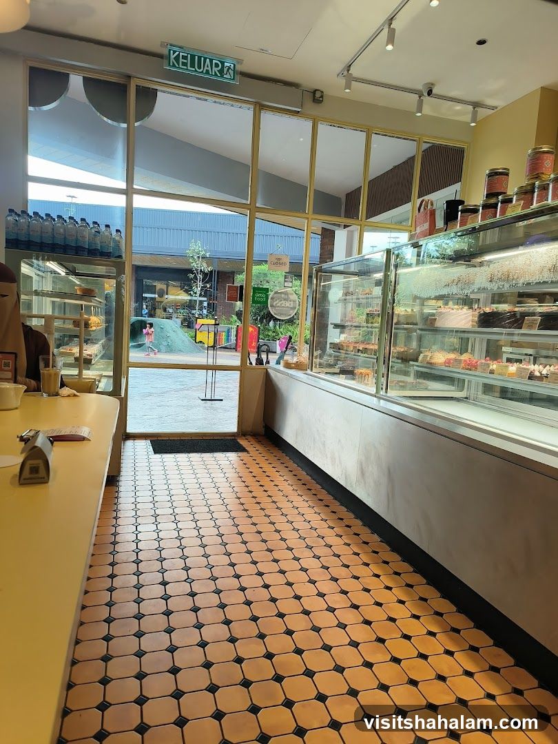 Interior of a bakery