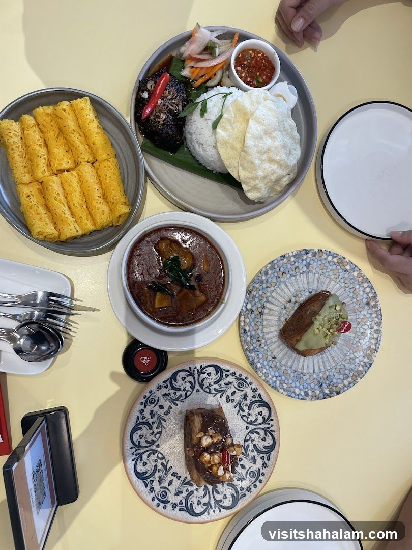 Table with Food and Desserts