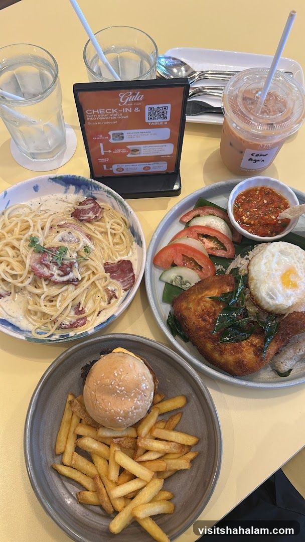Table with Food and Drinks