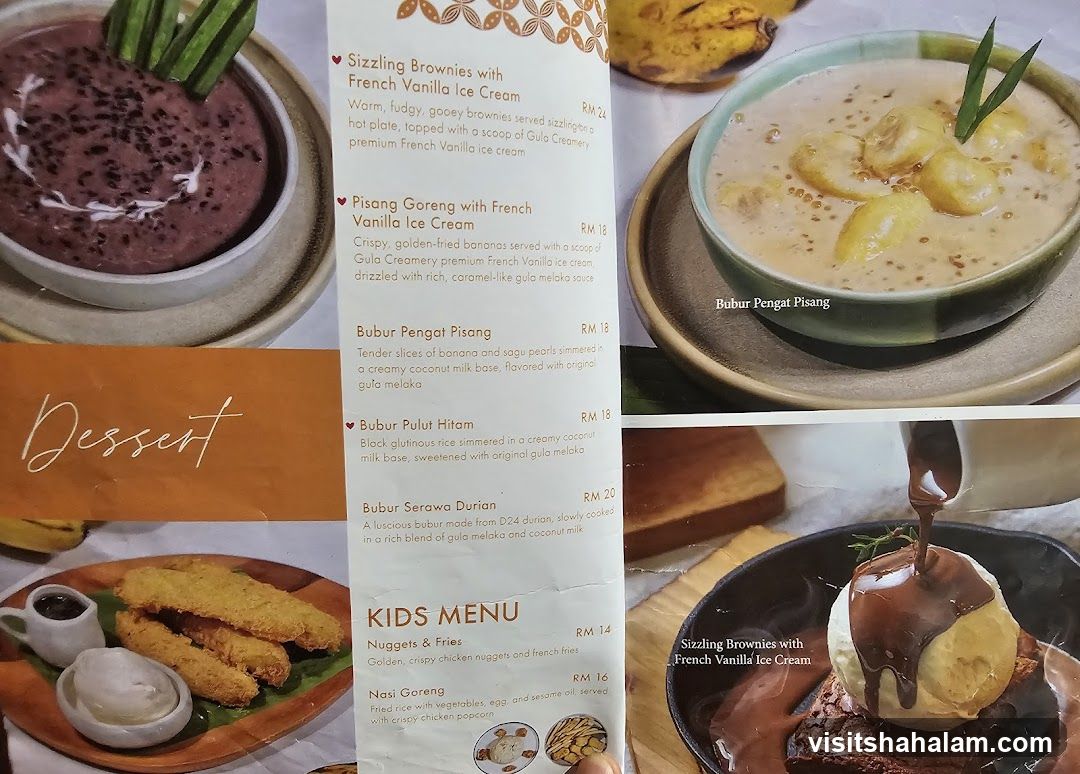 Dessert Menu