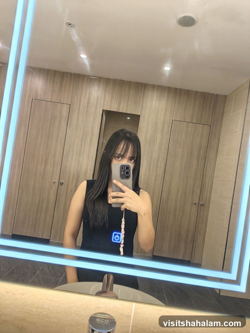 Woman Taking a Mirror Selfie