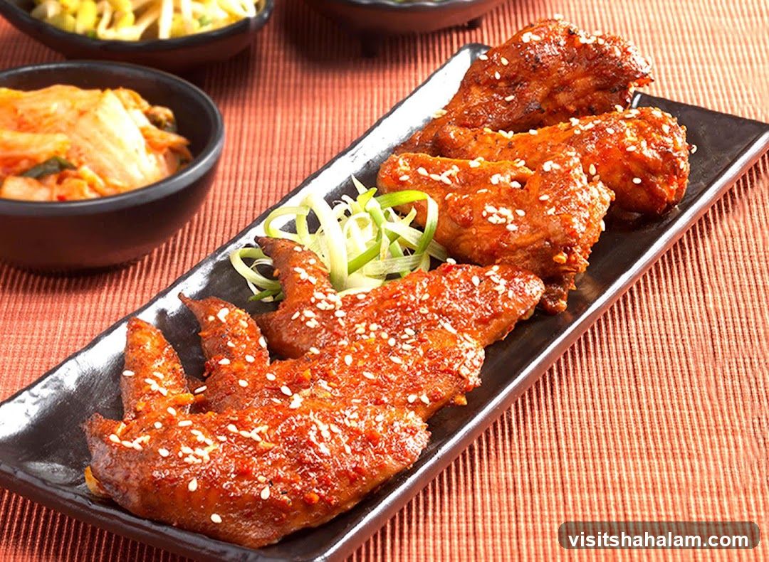 Spicy Chicken Wings with Kimchi