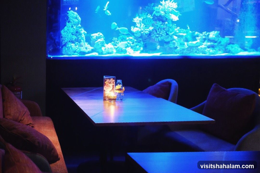 Restaurant Interior with Aquarium