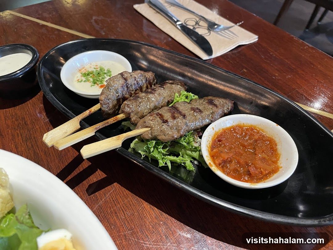Kofta Skewers with Dips
