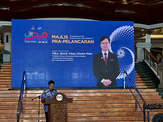 MOTAC pre-launch stage for MHLife 2026 at Istana Budaya on 24 September 2026
